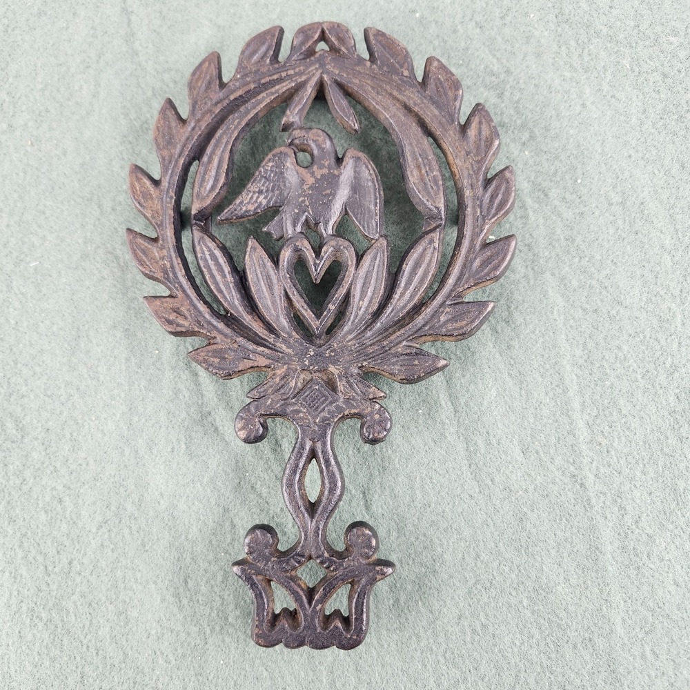 Vintage Trivet Americana John Wright Eagle Copper‎ Alloy Cast Iron Unmarked